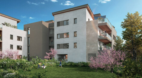 Programme immobilier neuf SNC SINGULIER - Sainte-Foy-lès-Lyon : appartements neufs du studio au T4 près de Lyon 5ème (69110) - Référence : 15706