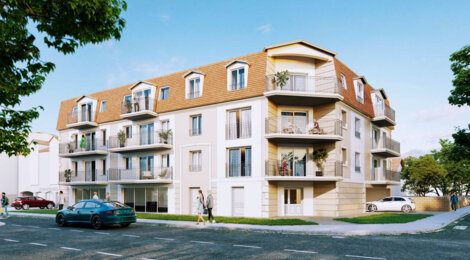 Programme immobilier neuf L'ELEGANCE SAINTE GENEVIÈVE DES BOIS - Sainte-Geneviève-des-Bois proche commodités cadre résidentiel (91700) - Référence : 17061