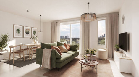 Programme immobilier neuf L'ELEGANCE SAINTE GENEVIÈVE DES BOIS - Sainte-Geneviève-des-Bois proche commodités cadre résidentiel (91700) - Référence : 17061