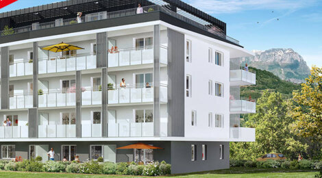 Programme immobilier neuf Mont Joux - Sallanches : Appartements T2–T3 avec terrasses, vues sur le Mont-Blanc et proximité commerces (74700) - Référence : 6721