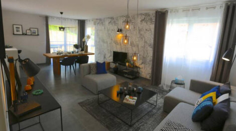 Programme immobilier neuf LES CARRÉS DE FRANCISQUE - Sallenôves : Appartements T4 avec terrasses, jardins et plancher chauffant proche du cœur de ville (74270) - Référence : 4934
