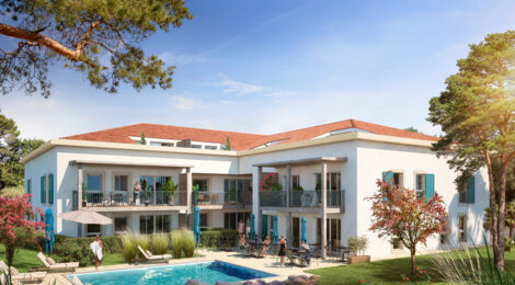 Programme immobilier neuf Saisons Bleues meublé - Sanary-sur-Mer résidence hôtelière à proximité des plages (83110) - Référence : 16178