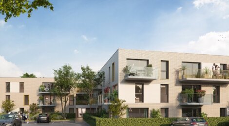 Programme immobilier neuf LES REFLETS DU VAL - Santes : Appartements T2–T4 avec terrasses, parking sécurisé et proximité centre-ville (59211) - Référence : 12003
