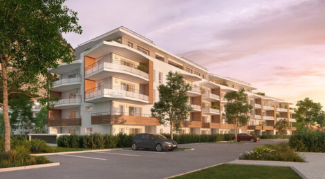 Programme immobilier neuf Résidence Chamarande - Sassenage : appartements neufs du 2 au 5 pièces près du Tram A de la Poya (38360) - Référence : 14848