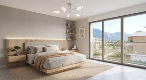 Programme immobilier neuf Résidence Chamarande - Sassenage : appartements neufs du 2 au 5 pièces près du Tram A de la Poya (38360) - Référence : 14848