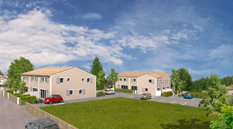 Programme immobilier neuf LES BASTIDES DES HORTS - Saussan : Appartements T3–T4 avec jardins, cuisines équipées et parkings à 20 minutes des plages (34570) - Référence : 5417
