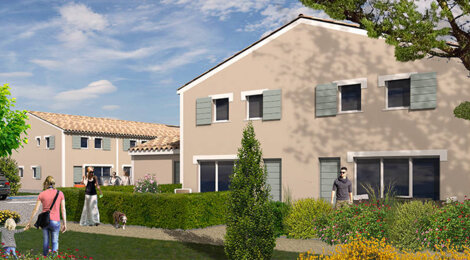 Programme immobilier neuf LES BASTIDES DES HORTS - Saussan : Appartements T3–T4 avec jardins, cuisines équipées et parkings à 20 minutes des plages (34570) - Référence : 5417