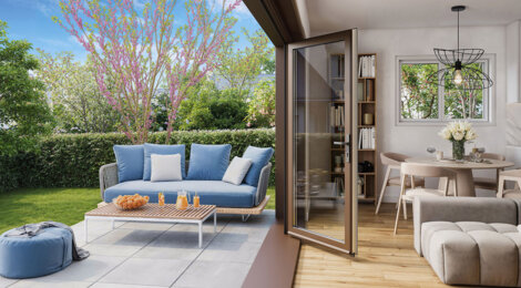 Programme immobilier neuf Le Domaine des iris - Duplex & Maisons - Sautron aux portes de Nantes (44880) - Référence : 15543