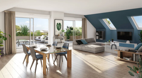 Programme immobilier neuf Eloge - Sautron résidence neuve proche commodités (44880) - Référence : 17250