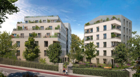 Programme immobilier neuf Le S - Sceaux : Appartements studio–T5 avec terrasses, jardins paysagers et parking souterrain proche de la gare RER (92330) - Référence : 14262