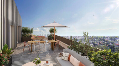 Programme immobilier neuf Le S - Sceaux : Appartements studio–T5 avec terrasses, jardins paysagers et parking souterrain proche de la gare RER (92330) - Référence : 14262