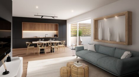 Programme immobilier neuf Les duos du cœur de Vigne - Scharrachbergheim-Irmstett : Appartements T3–T5 avec terrasses, jardins privatifs et proximité vignes (67310) - Référence : 7059