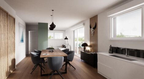 Programme immobilier neuf Les duos du cœur de Vigne - Scharrachbergheim-Irmstett : Appartements T3–T5 avec terrasses, jardins privatifs et proximité vignes (67310) - Référence : 7059