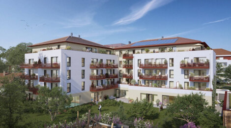 Programme immobilier neuf MAISON BIANCA - Sciez : appartements neufs du studio au 3 pièces résidence senior à 8 min du Lac Léman (74140) - Référence : 8515