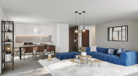 Programme immobilier neuf RiveSud - Sciez : appartements neufs T2–T5 à 5 min du lac Léman et du Port (74140) - Référence : 15715