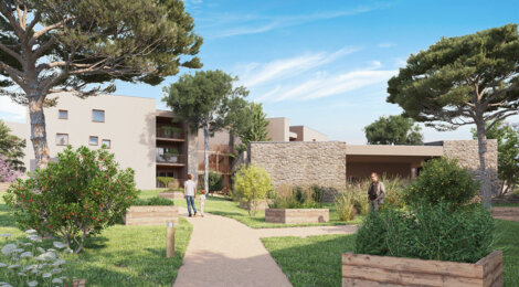 Programme immobilier neuf RESIDENCE LES ALMADIES - Sérignan : 83 appartements séniors proches de la mer et des commerces (34410) - Référence : 7402