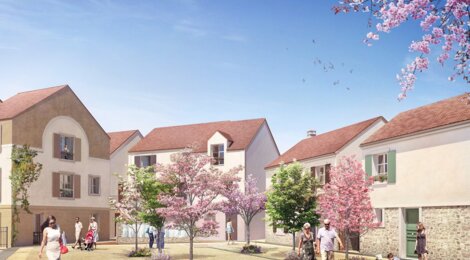 Programme immobilier neuf COEUR SERVON - Servon : Appartements, studios, duplex et maisons T3–T4 en plein centre avec espaces verts (77170) - Référence : 1614