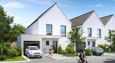 Programme immobilier neuf Les Aquarelles - Sessenheim : Appartements T3–T5 et maisons avec jardins, garages et luminosité au nord de Strasbourg (67770) - Référence : 5774