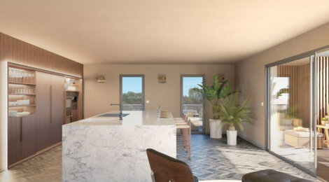 Programme immobilier neuf Hermione - Sète : appartements neufs du 2 au 4 pièces proche commerces et hôpital (34200) - Référence : 15105