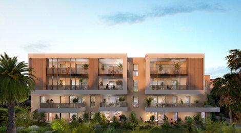 Programme immobilier neuf Hermione - Sète : appartements neufs du 2 au 4 pièces proche commerces et hôpital (34200) - Référence : 15105