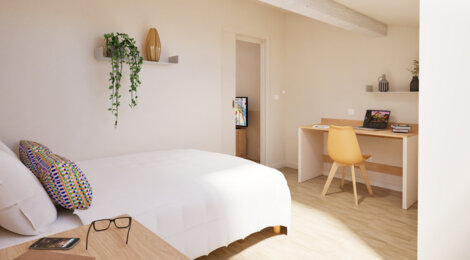 Programme immobilier neuf COEUR ETUDIANT - Sète résidence étudiante à 2 min à pied du pôle universitaire Michèle Weil (34200) - Référence : 13957