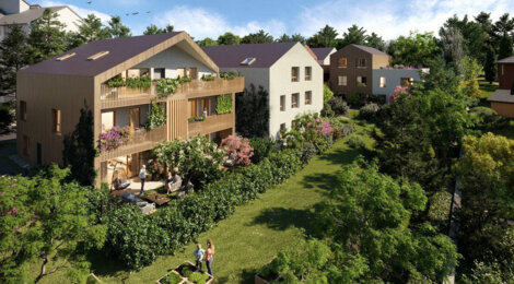 Programme immobilier neuf JARDIN DES SENS - Seynod, appartements neufs et architecture contemporaine près du lac d’Annecy (74000) - Référence : 15948