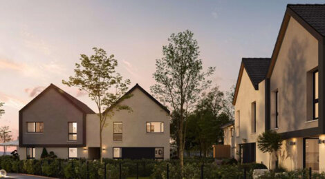 Programme immobilier neuf Les carrés Sélène - Sierentz cadre nature et duplex avec jardin (68510) - Référence : 17274