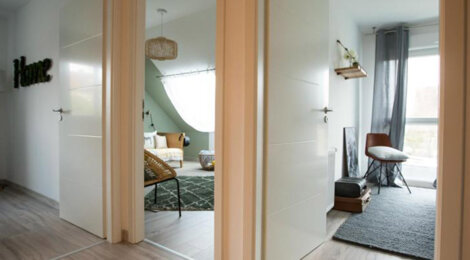 Programme immobilier neuf Les carrés Sélène - Sierentz cadre nature et duplex avec jardin (68510) - Référence : 17274