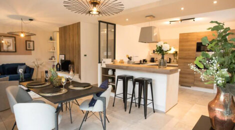 Programme immobilier neuf Les carrés Sélène - Sierentz cadre nature et duplex avec jardin (68510) - Référence : 17274