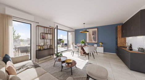 Programme immobilier neuf Les Terrasses du Fort - Six-Fours-les-Plages : appartements neufs du 2 au 5 pièces en secteur résidentiel (83140) - Référence : 16929