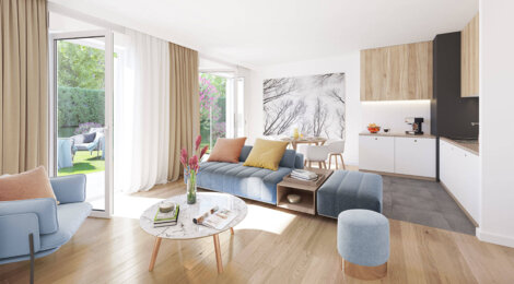 Programme immobilier neuf Domaine Beau Vallon - Solaize : appartements et maisons neuves à 20 min de Lyon (69360) - Référence : 7477