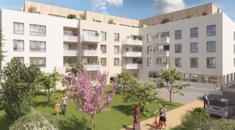 Programme immobilier neuf Le Jardin d'Adélaïde - Sotteville-lès-Rouen : appartements neufs à 750 m de la gare TER, verger partagé (76300) - Référence : 15656