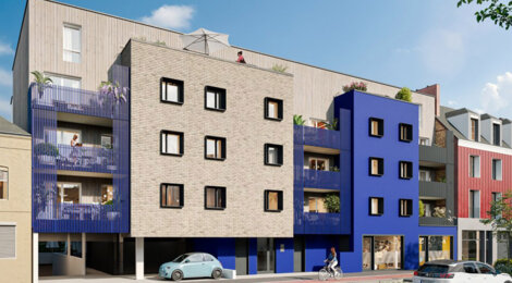 Programme immobilier neuf L'INDIGO - Sotteville-lès-Rouen proche gare et commerces (76300) - Référence : 17392