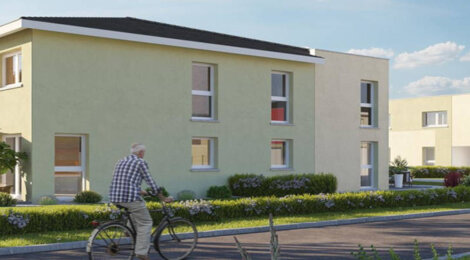Programme immobilier neuf LES CARRÉS DE SOIE - Soultz : Appartements T4–T5 avec jardins, terrasses et garages proche du centre-ville (68360) - Référence : 3418