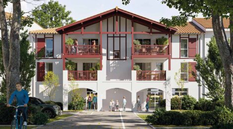 Programme immobilier neuf LE PATIO -  Soustons : appartements neufs du 2 au 3 pièces à 100 m des Arènes (40140) - Référence : 10173