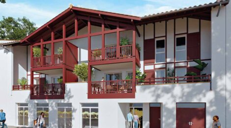 Programme immobilier neuf LE PATIO -  Soustons : appartements neufs du 2 au 3 pièces à 100 m des Arènes (40140) - Référence : 10173