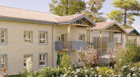 Programme immobilier neuf BLEU DU SUD - Soustons résidence nature proche centre-bourg et littoral (40140) - Référence : 18321
