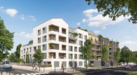 Programme immobilier neuf Les Terrasses du Parc - Stains : Appartements T2–T4 avec loggias, parking souterrain et proximité parc de la Courneuve (93240) - Référence : 14463
