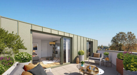 Programme immobilier neuf Les Terrasses du Parc - Stains : Appartements T2–T4 avec loggias, parking souterrain et proximité parc de la Courneuve (93240) - Référence : 14463