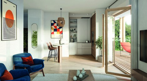 Programme immobilier neuf LE WOOD - Strasbourg : 59 appartements neufs T2–T5 à 200m du tramway C (67000) - Référence : 15739
