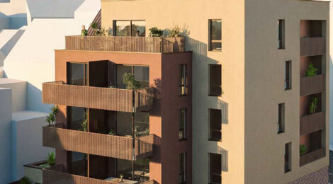 Programme immobilier neuf LE SCHLUTHFELD - Strasbourg appartements avec terrasses au cœur de Neudorf (67000) - Référence : 17752