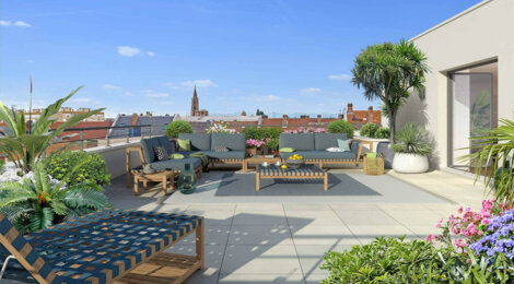 Programme immobilier neuf Nouvel Art - Strasbourg : Appartements studio–T5 avec terrasses, parking sécurisé et proximité gare (67000) - Référence : 7133
