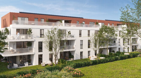 Programme immobilier neuf VILLA ROMANA - Strasbourg Koenigshoffen résidence moderne quartier en renouveau (67000) - Référence : 17206