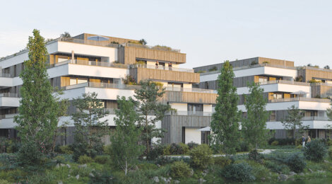 Programme immobilier neuf L'Îlot d'Õ - Strasbourg Robertsau des appartements avec balcon, terrasse ou jardin (67000) - Référence : 17534