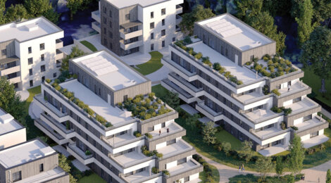 Programme immobilier neuf L'Îlot d'Õ - Strasbourg Robertsau des appartements avec balcon, terrasse ou jardin (67000) - Référence : 17534