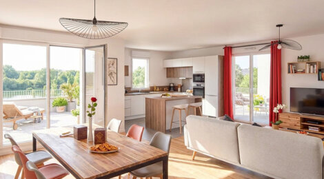 Programme immobilier neuf L'Îlot d'Õ - Strasbourg Robertsau des appartements avec balcon, terrasse ou jardin (67000) - Référence : 17534