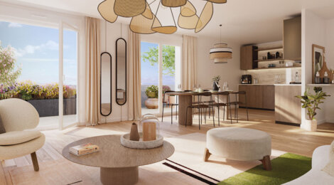 Programme immobilier neuf LES TERRASSES DU MONT - Suresnes appartements neufs à 20 min de La Défense via le Transilien L (92150) - Référence : 14143