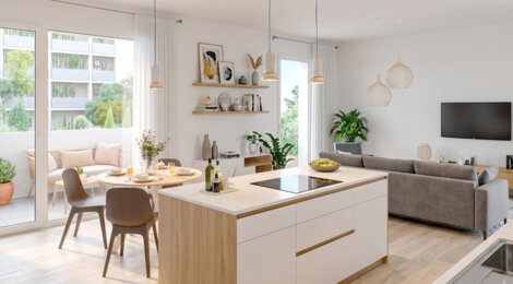 Programme immobilier neuf Les Terrasses de la Médoquine - Talence : Appartements studio–T4 avec terrasses, parking et proximité commodités (33400) - Référence : 6908
