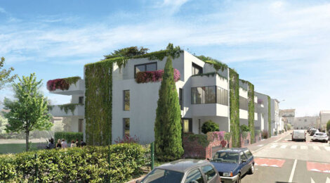 Programme immobilier neuf LA VILLA CLEMATITE - Talence : Appartements T2–T4 avec baies vitrées, loggias et façades végétalisées proche des transports (33400) - Référence : 12953