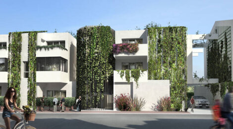 Programme immobilier neuf LA VILLA CLEMATITE - Talence : Appartements T2–T4 avec baies vitrées, loggias et façades végétalisées proche des transports (33400) - Référence : 12953